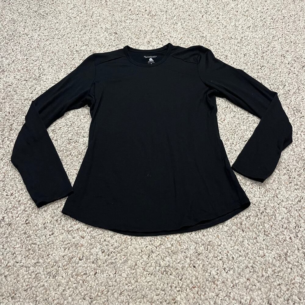 Segments Merino Wool Long Sleeve Baselayer S Black Outdoor Gorpcore Hike Trail